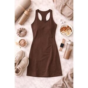 NWOT Girlfriend Collective Women's Paloma Racerback Activewear Dress Storm SZ S